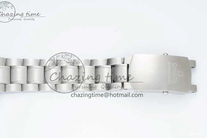 1222 UrbanChic Speedmaster Racing Master SS HKF Best Edition Blue Black Dial on SS Bracelet A 7808